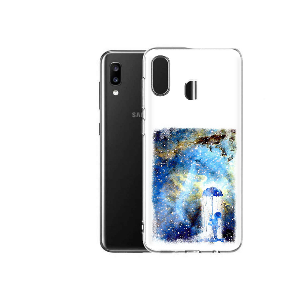 

Чехол MyPads Tocco для Samsung Galaxy A20 мальчик в небе, Прозрачный, Tocco