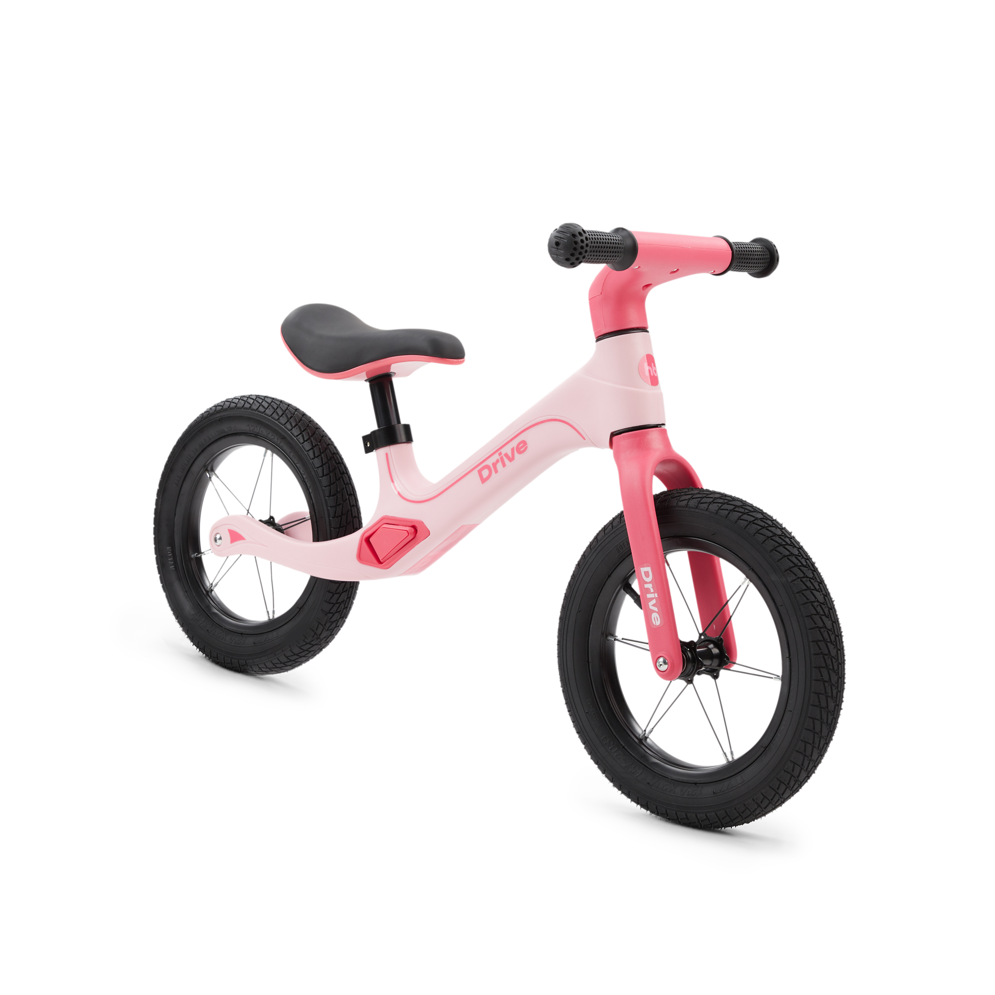 фото Беговел детский happy baby speedy от 2 лет, рост 80-115 см, надувные колеса, розовый