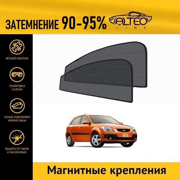 

Автошторки ALTEO PREMIUM на Kia Rio 2 (2005-2009) хэтчбек 5d