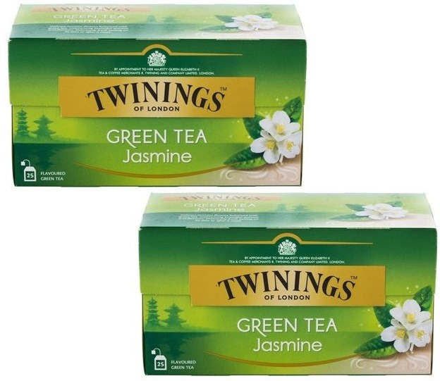 Чай зеленый Twinings Jasmine Green Tea с жасмином 2 г, 2 упаковки по 25 шт