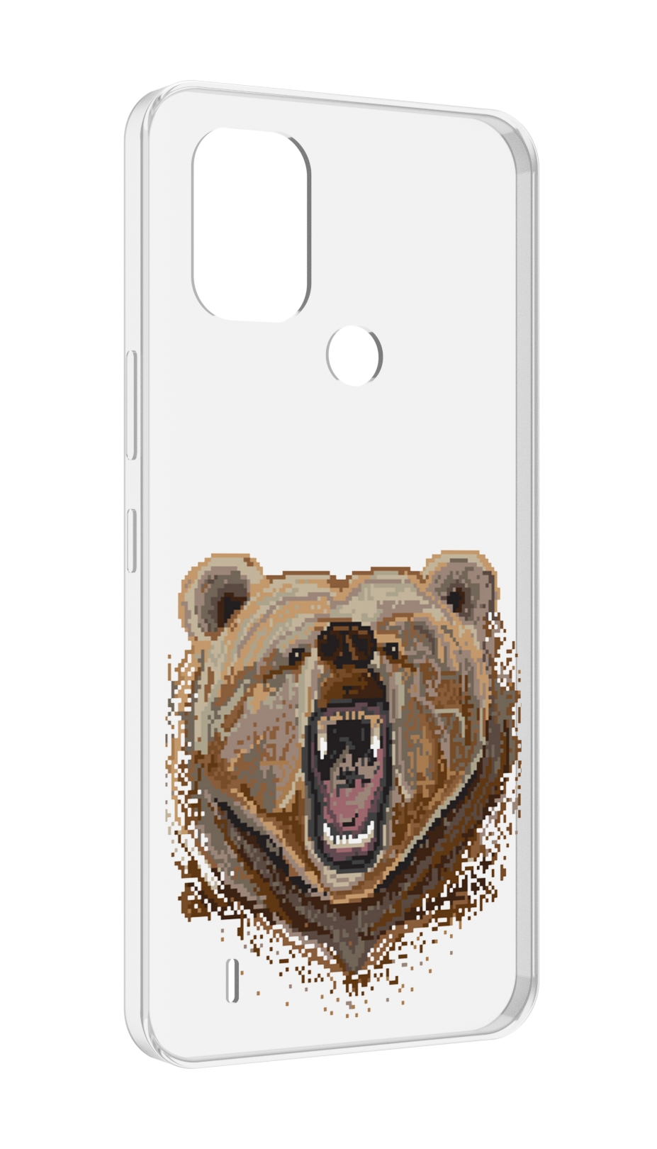 

Чехол MyPads пиксельный медведь для Nokia C31, Прозрачный, Tocco