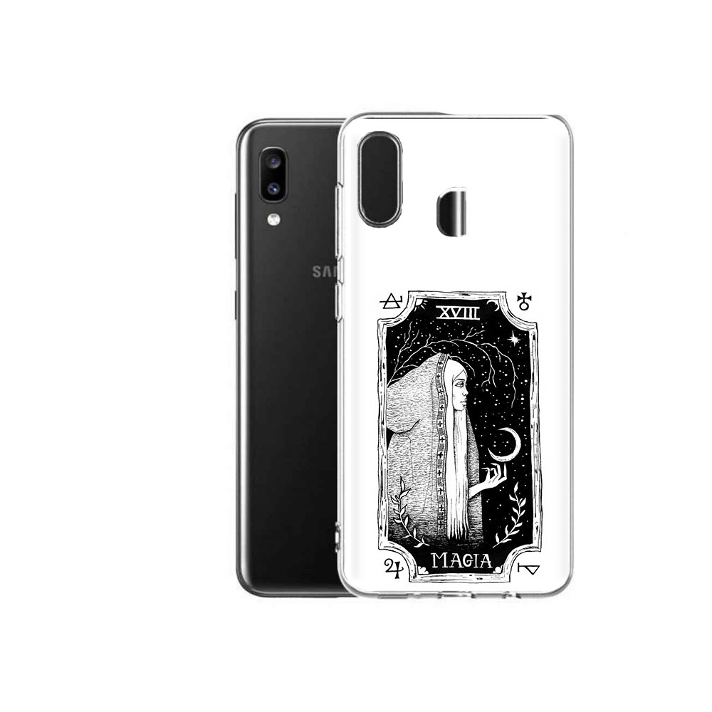 

Чехол MyPads Tocco для Samsung Galaxy A20 лунная магия, Прозрачный, Tocco