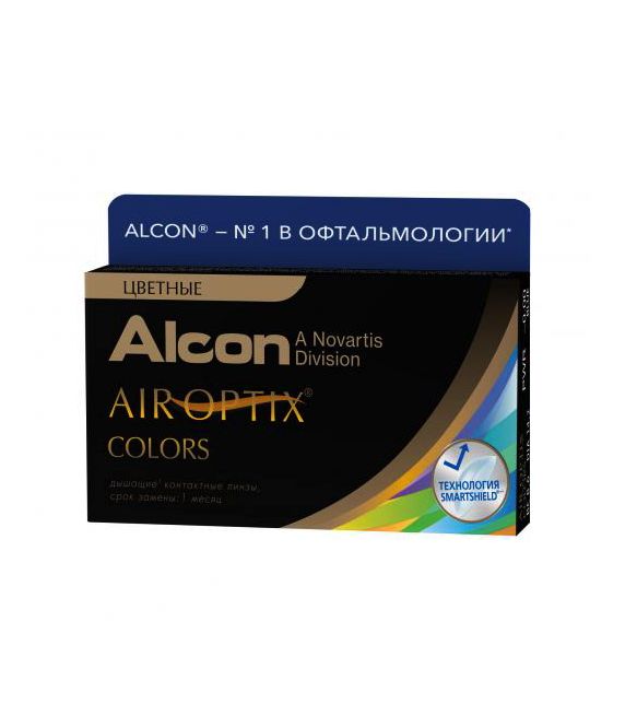 фото Контактные линзы air optix alcon colors 2 линзы r 8,6 d -0.00 brown