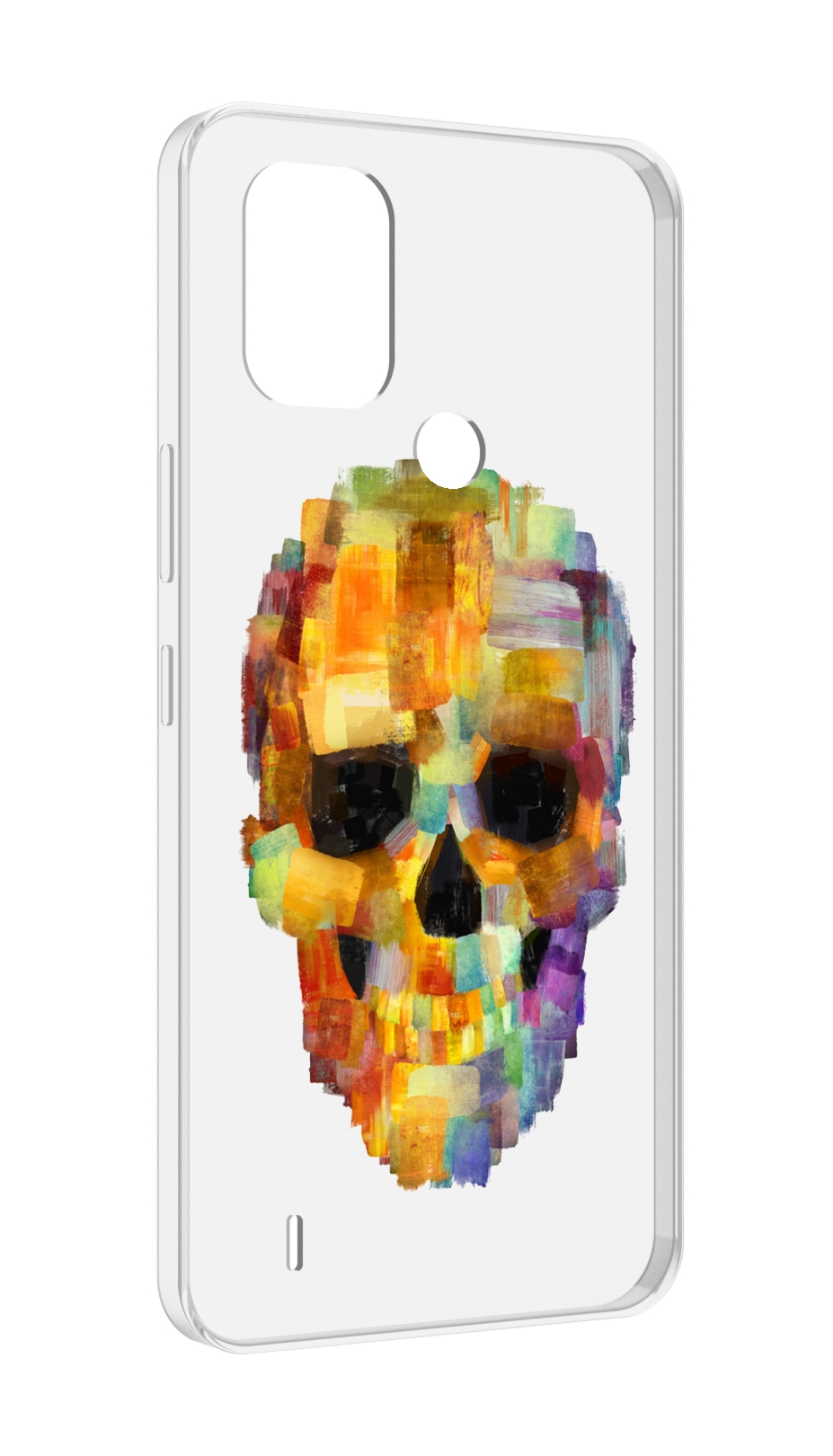 

Чехол MyPads нарисованный череп для Nokia C31, Прозрачный, Tocco