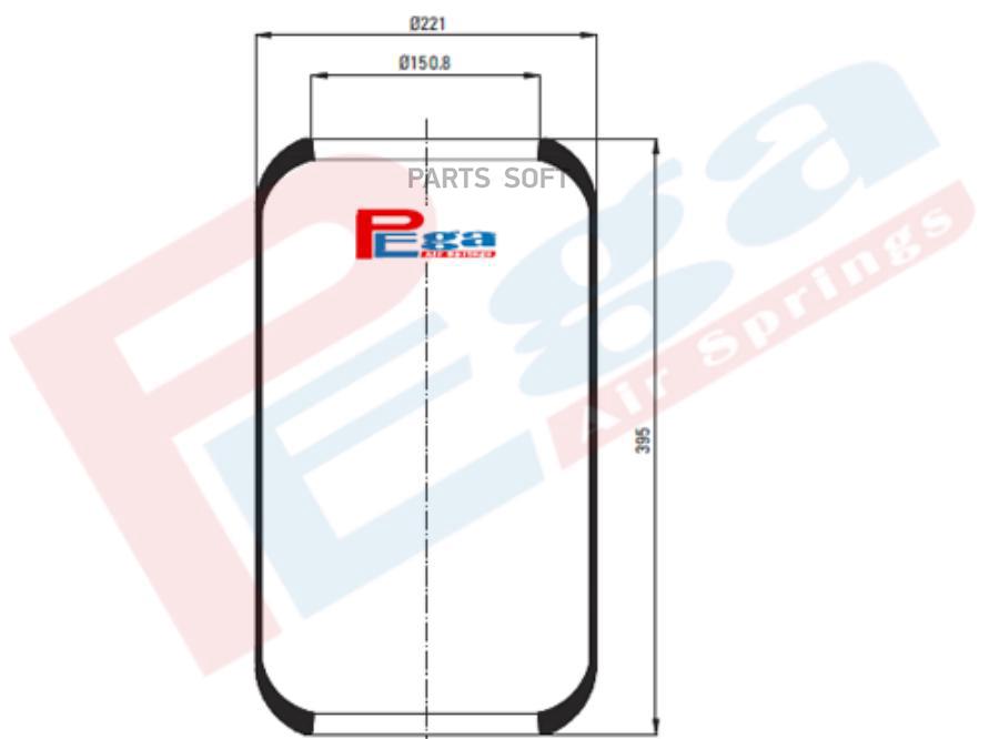 

Пневморессора iveco mercedes о н 93197594 p10 450 r25 10218040/020517/0007843, китай