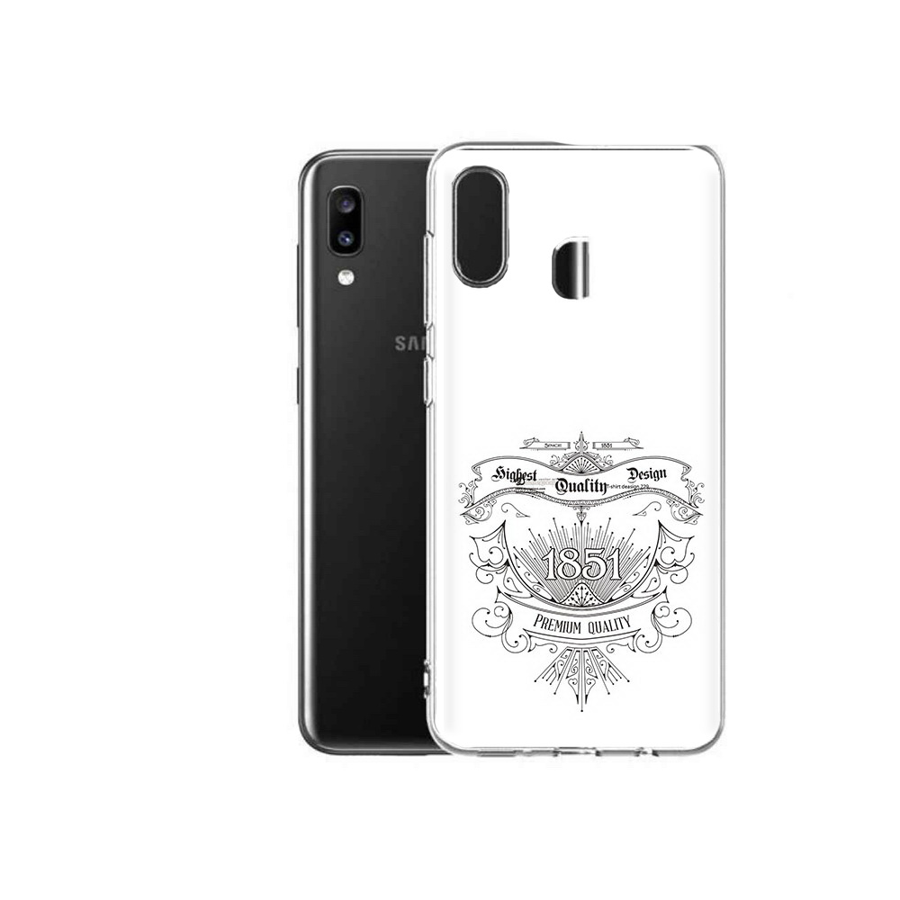 

Чехол MyPads Tocco для Samsung Galaxy A20 логотип 1851 год, Прозрачный, Tocco