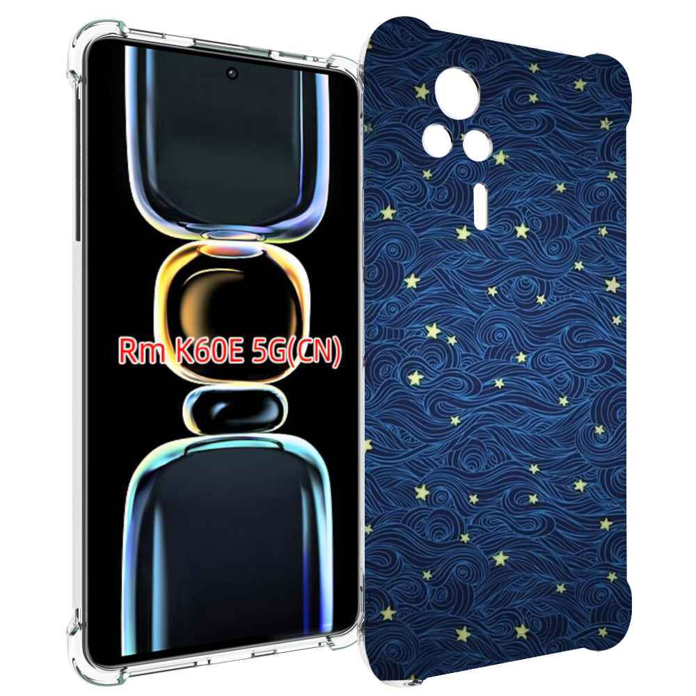 

Чехол MyPads волны с звездами акварель для Xiaomi Redmi K60E, Tocco
