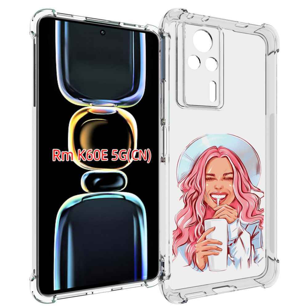 

Чехол MyPads веселая-девушка-модель женский для Xiaomi Redmi K60E, Tocco