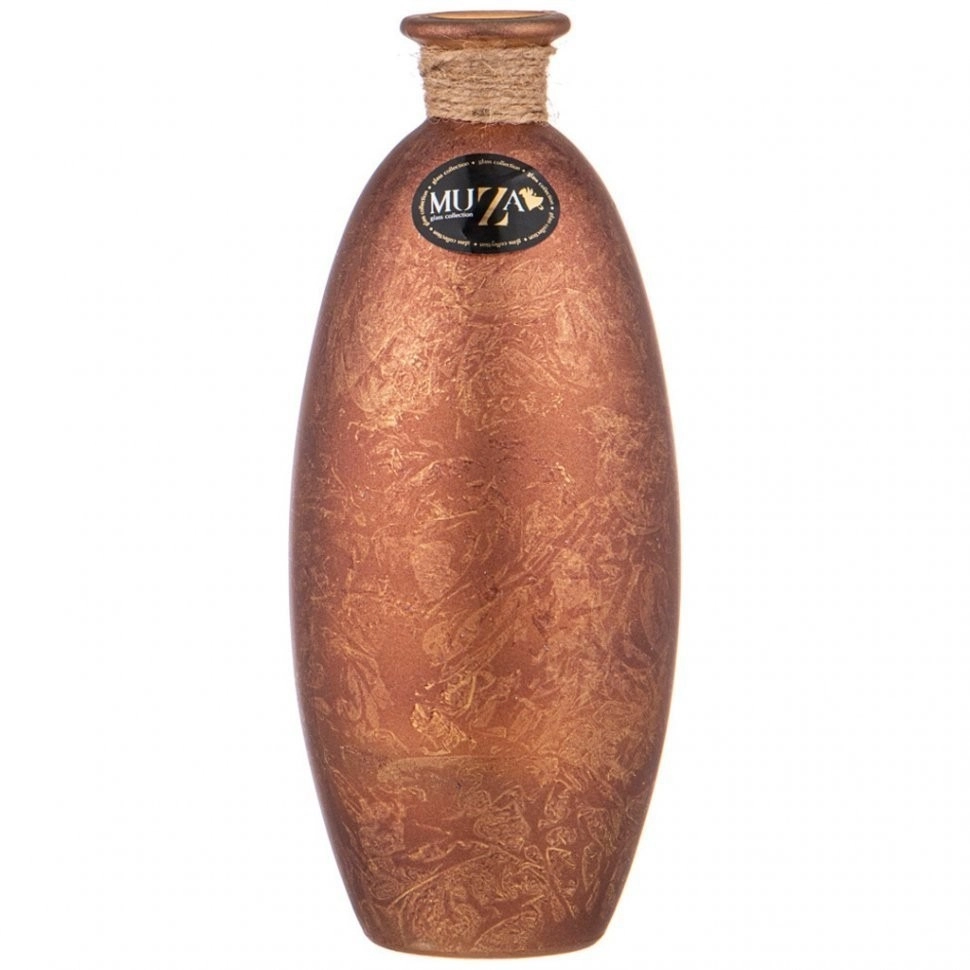 

Ваза стеклянная Muza Puaro Bronze Metallic 21,5 см коричневая