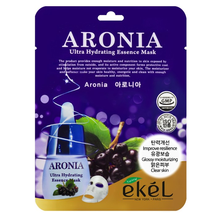 

Маска салфетка для лица с аронией Ekel 23 г