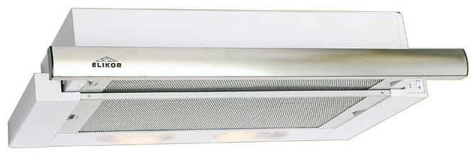 Встраиваемая вытяжка Elikor Интегра 60П-400-В2Л белый/нержавеющая сталь
