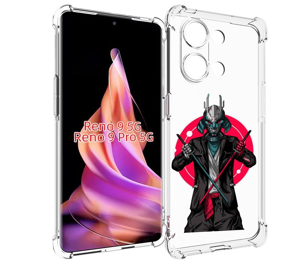 

Чехол MyPads якудза с катанами для Oppo Reno 9/Reno 9 Pro, Прозрачный, Tocco