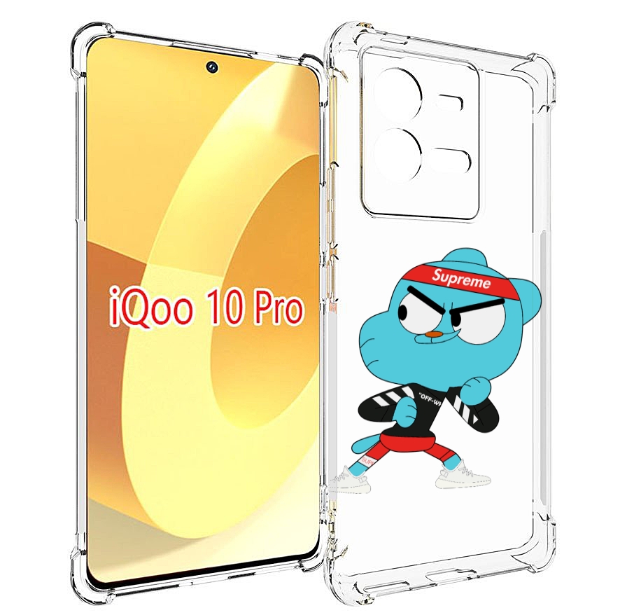 

Чехол MyPads Модный-Гамбол для Vivo iQOO 10 Pro, Прозрачный, Tocco