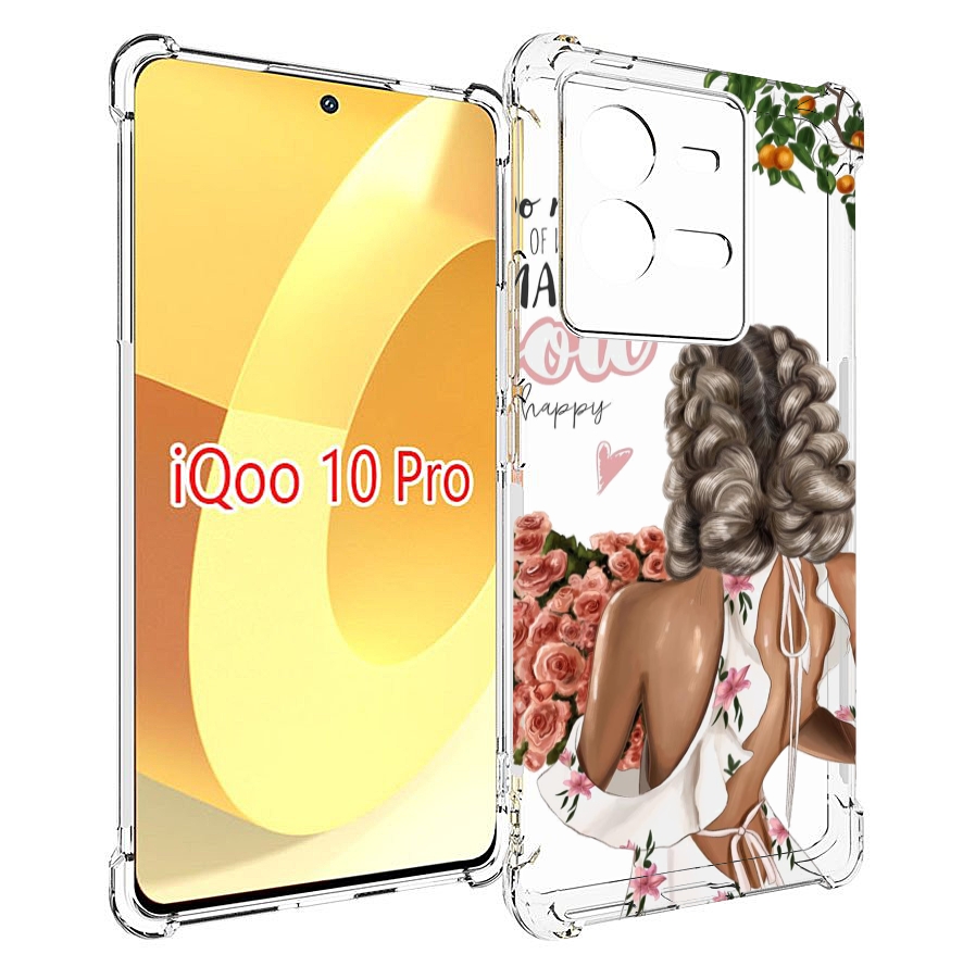 

Чехол MyPads Мелочи-делают-тебя-счастливой для Vivo iQOO 10 Pro, Прозрачный, Tocco
