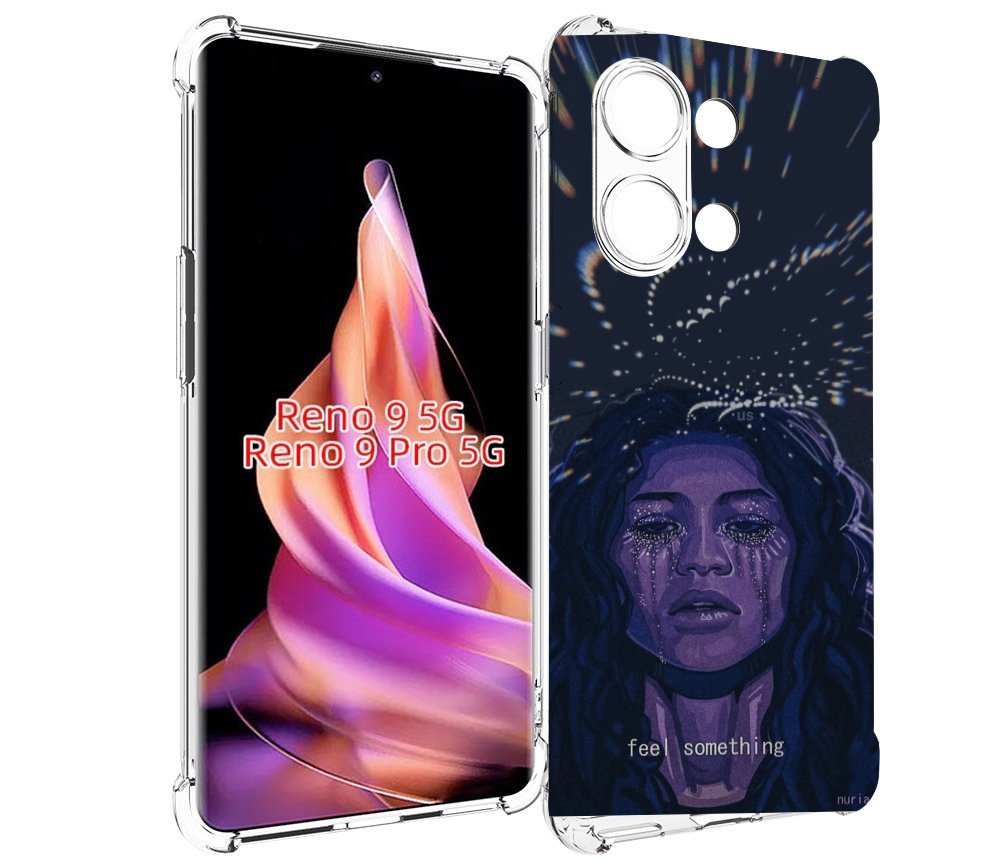 

Чехол MyPads чувствую себя непонятно женский для Oppo Reno 9/Reno 9 Pro, Прозрачный, Tocco