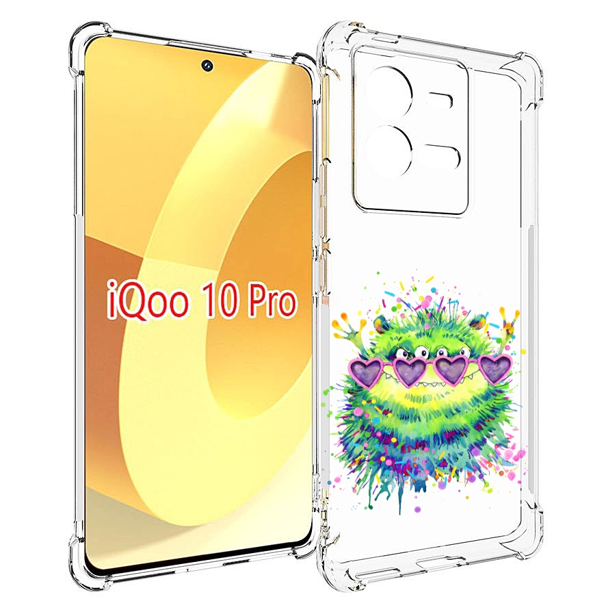 

Чехол MyPads Пушистый персонаж для Vivo iQOO 10 Pro, Прозрачный, Tocco