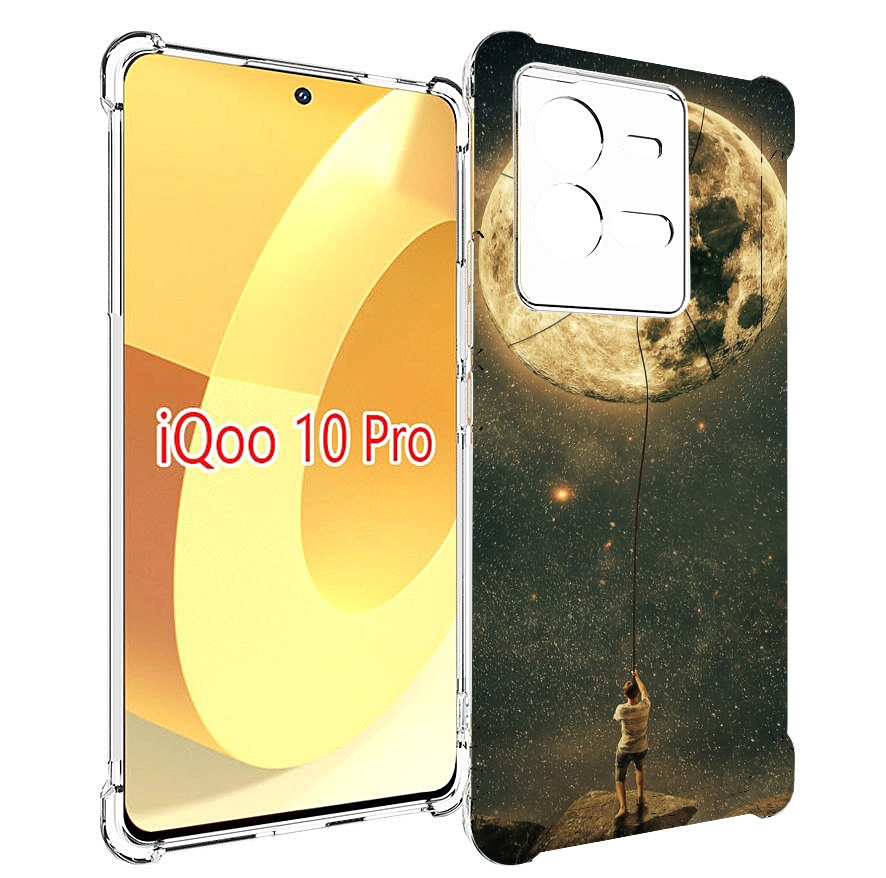 

Чехол MyPads Луна-светит для Vivo iQOO 10 Pro, Прозрачный, Tocco