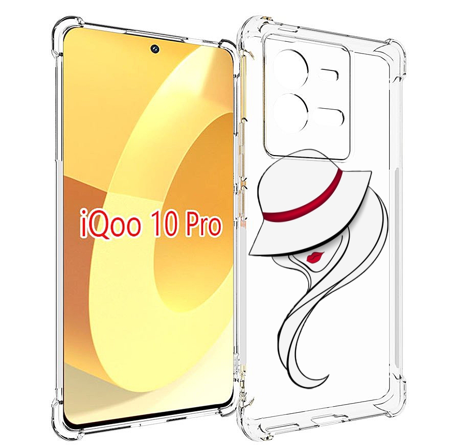 

Чехол MyPads Лого женский для Vivo iQOO 10 Pro, Прозрачный, Tocco