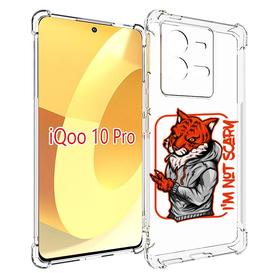 

Чехол MyPads Лис для Vivo iQOO 10 Pro, Прозрачный, Tocco