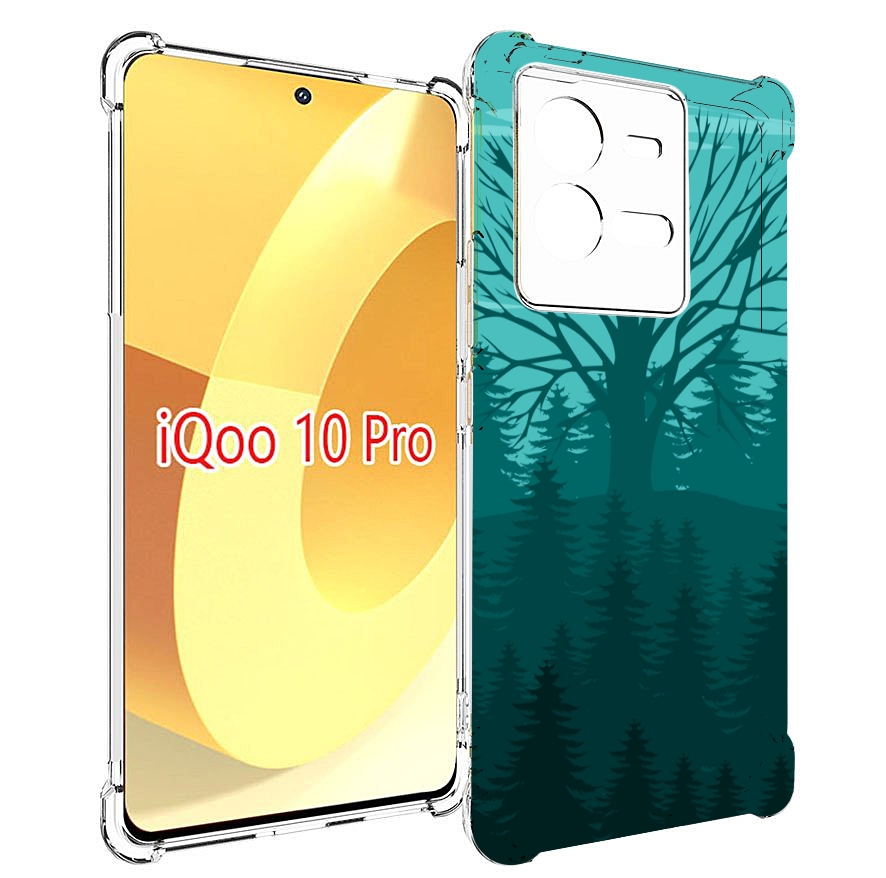 

Чехол MyPads Лес для Vivo iQOO 10 Pro, Прозрачный, Tocco