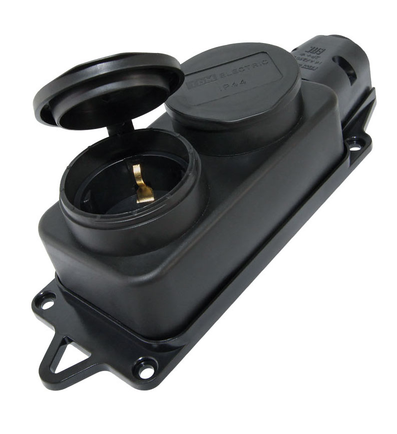 

Силовая розетка TDM ELECTRIC SQ0612-0010, Черный