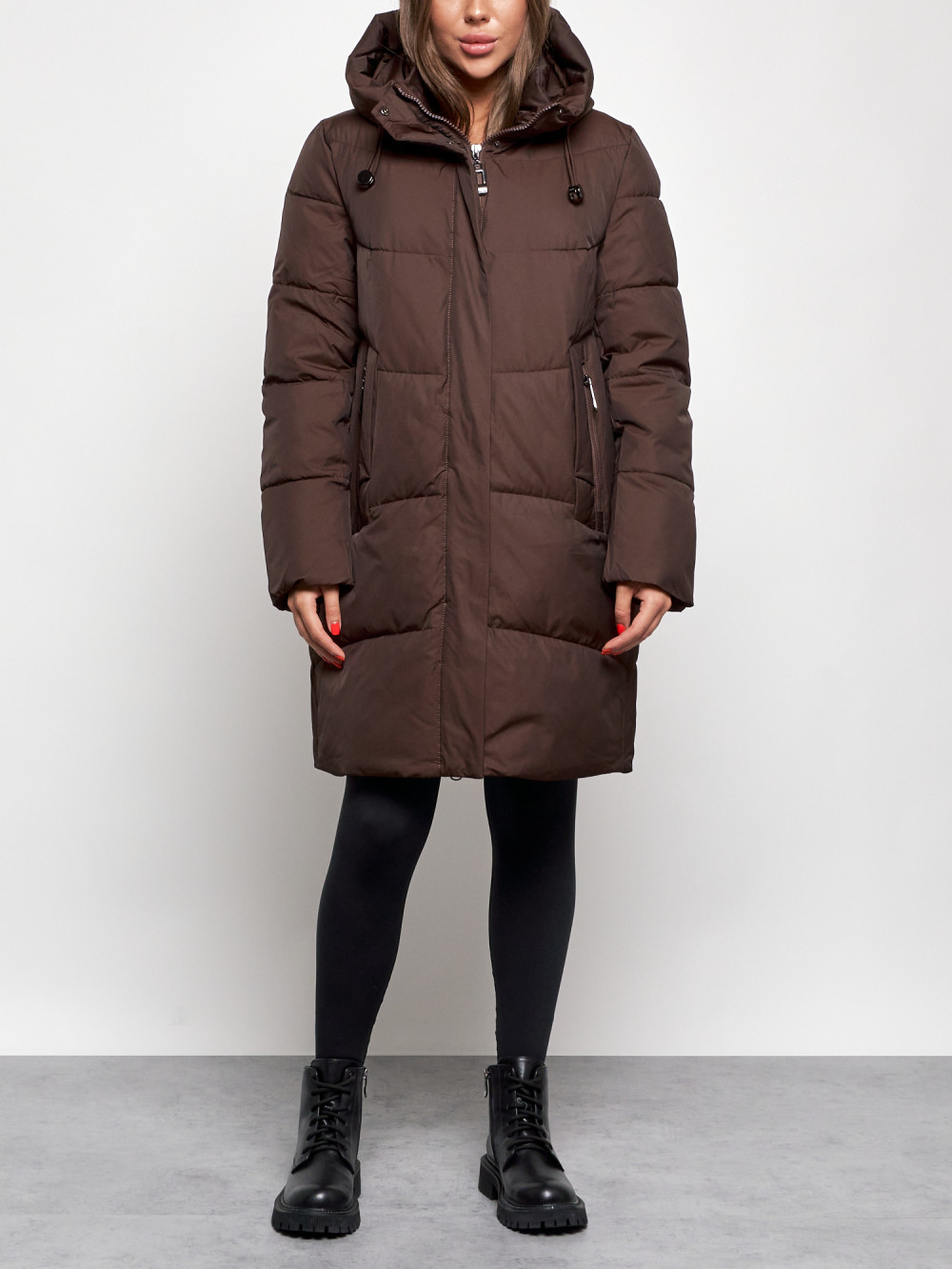 

Пальто женское NoBrand AD52363 коричневое 4XL, Коричневый, AD52363
