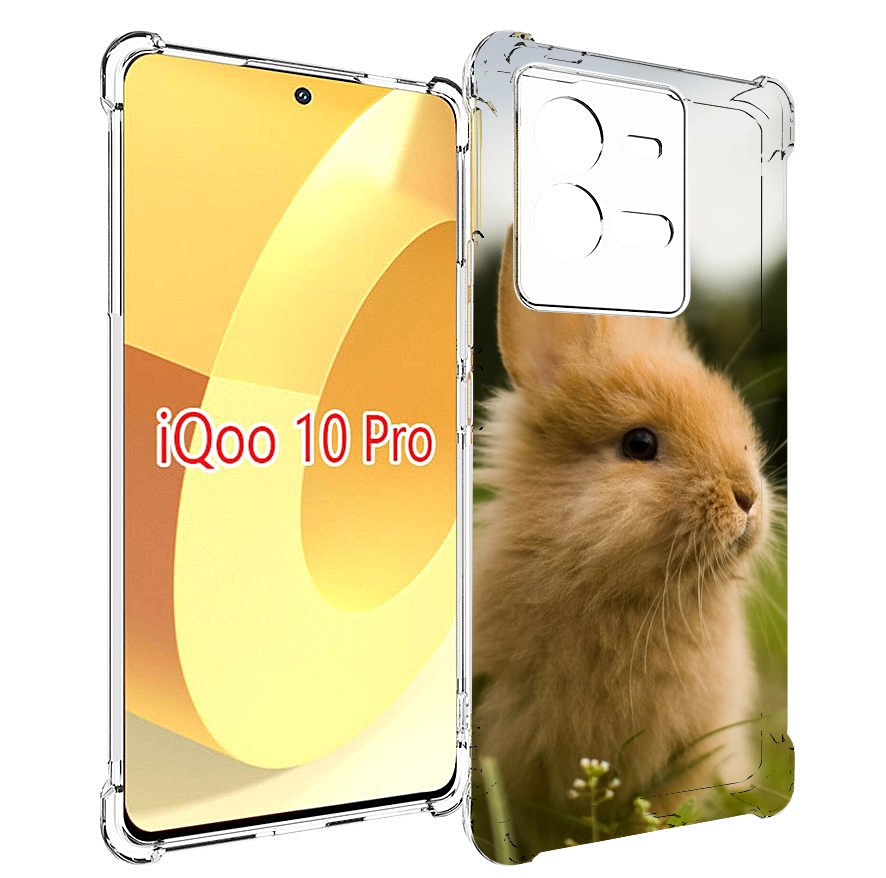 

Чехол MyPads Кролик для Vivo iQOO 10 Pro, Прозрачный, Tocco