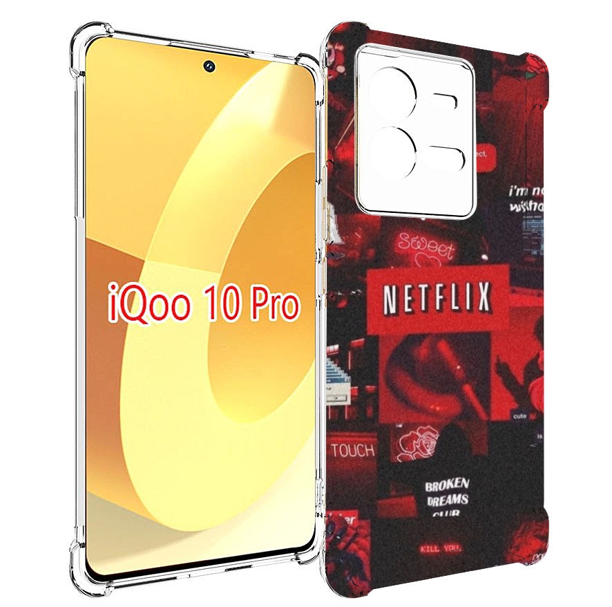 

Чехол MyPads Красные-проекты для Vivo iQOO 10 Pro, Прозрачный, Tocco