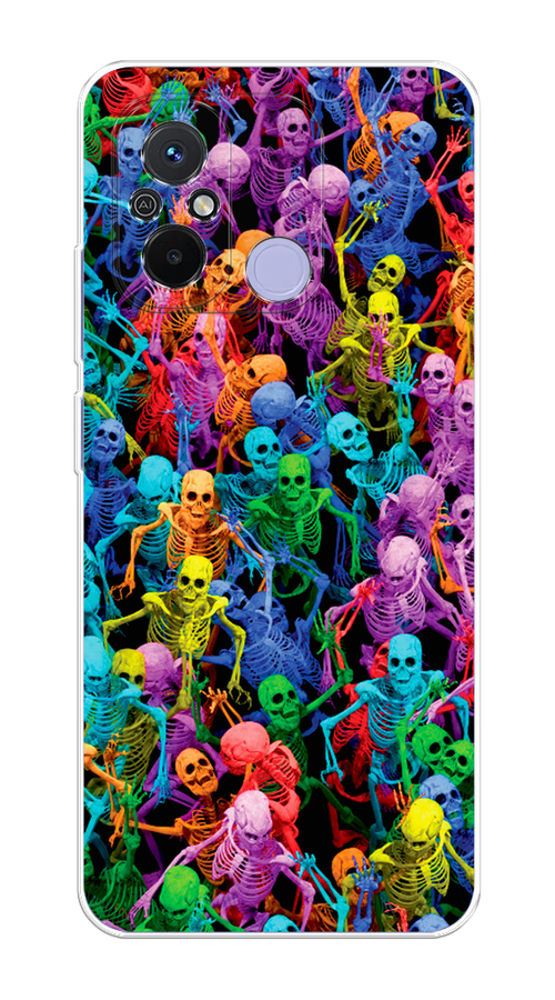 

Чехол на Poco C55 "Вечеринка скелетов", Фиолетовый;желтый;оранжевый, 318250-6