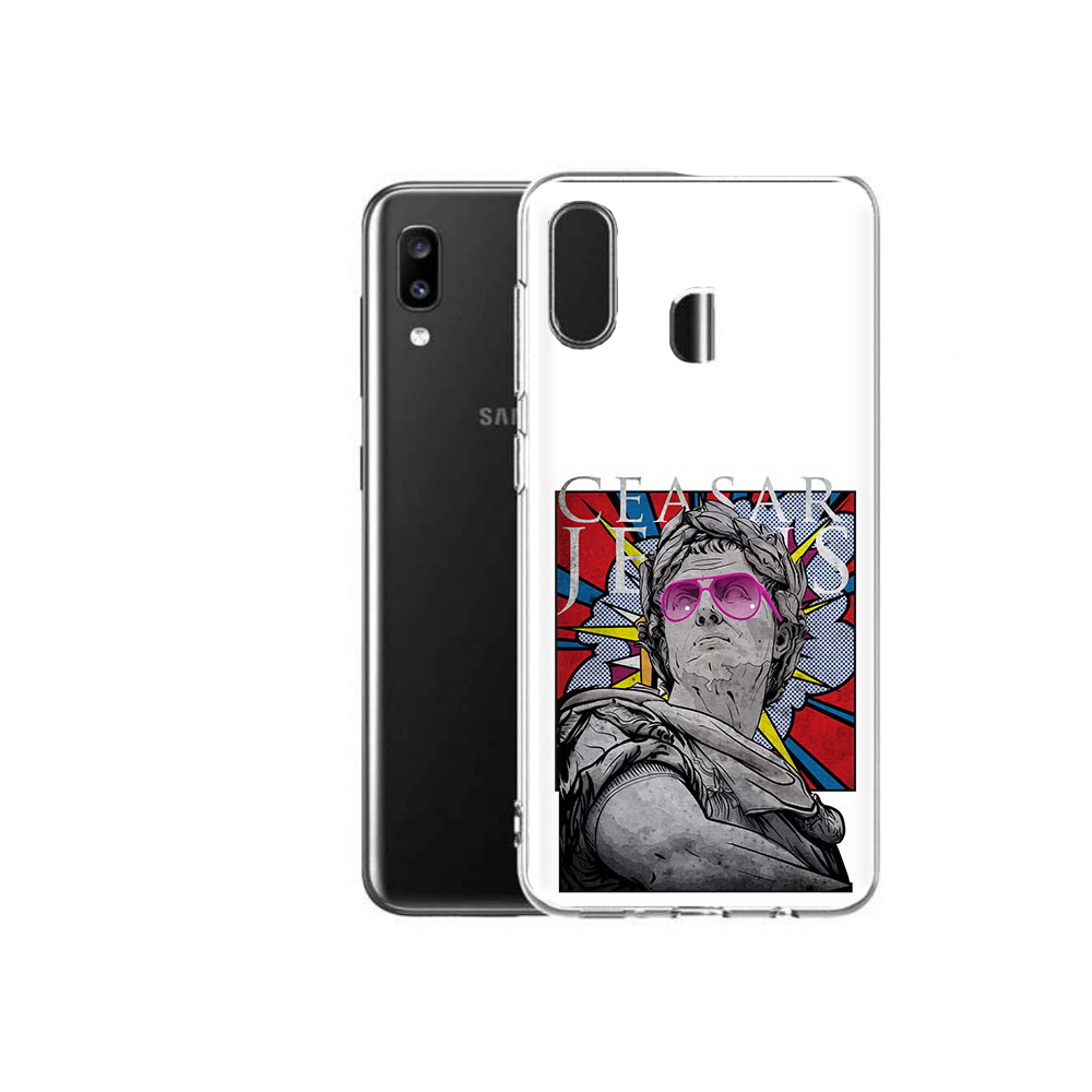 

Чехол MyPads Tocco для Samsung Galaxy A20 крутая статуя свободы, Прозрачный, Tocco