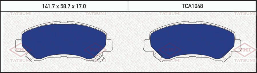 

Тормозные колодки Tatsumi передние дисковые tca1048