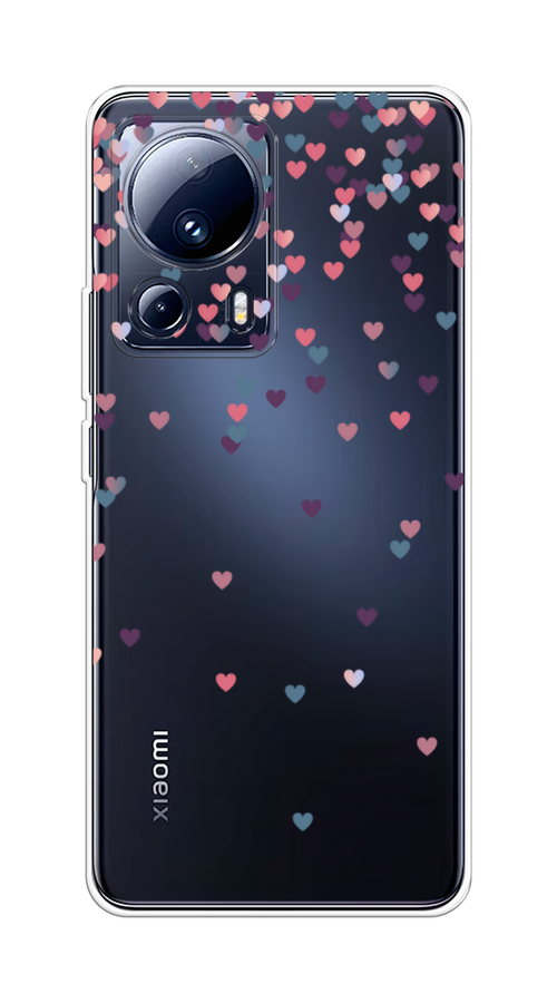

Чехол на Xiaomi 13 Lite "Посыпка сердечки", Розовый;фиолетовый, 318150-3