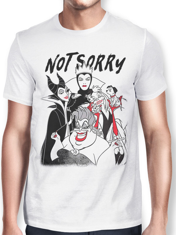 фото Футболка мужская design heroes not sorry / не жаль / ведьмы / злодейки26 белая xs