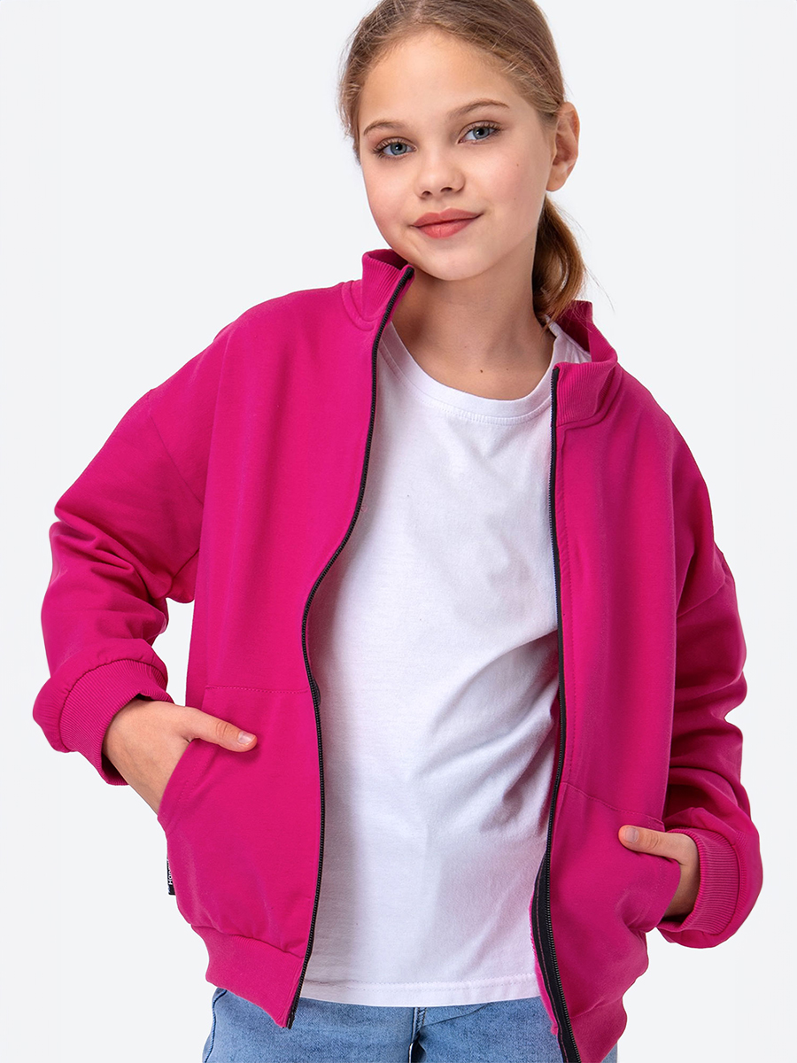 Толстовка детская HappyFox HF00159, фуксия, 104 куртка reima пуховая для девочки loiste малиновая р 80