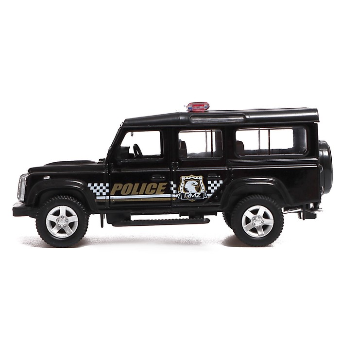 

Машина металлическая LAND ROVER DEFENDER, 1:32, инерция, полиция, Разноцветный