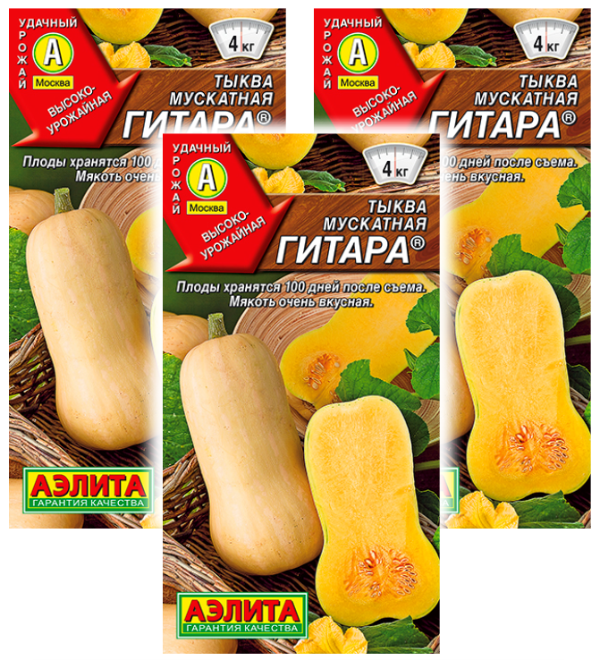 

Семена тыква Аэлита Мускатная гитара 93612 3 уп., Тыква