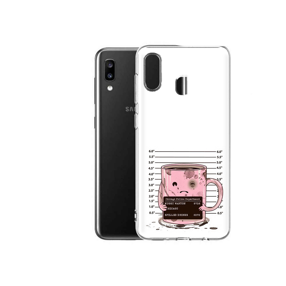 

Чехол MyPads Tocco для Samsung Galaxy A20 кружка, Прозрачный, Tocco