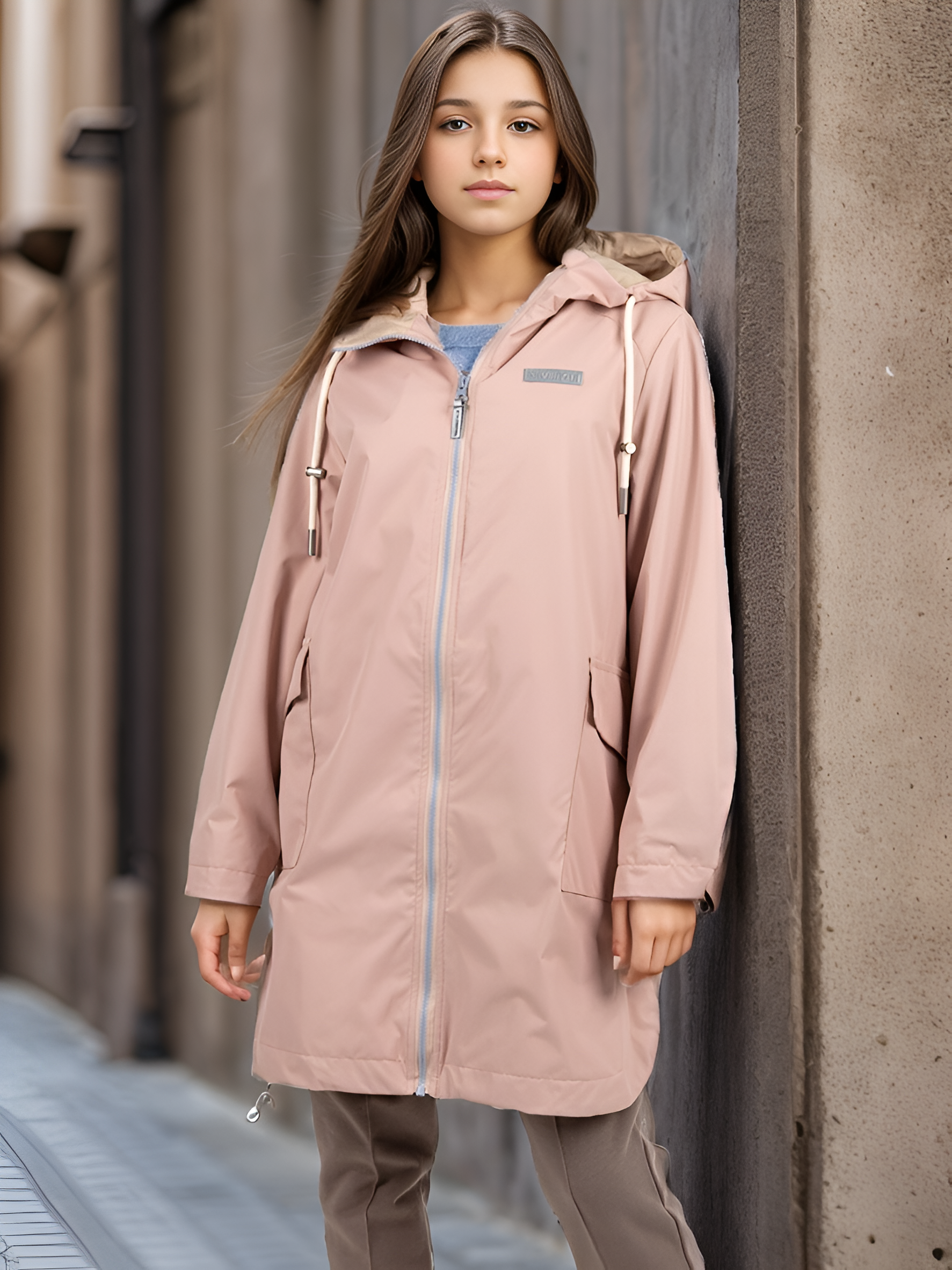 

Ветровка детская NIKASTYLE 4л4424, миндаль, 152, Бежевый, 4л4424