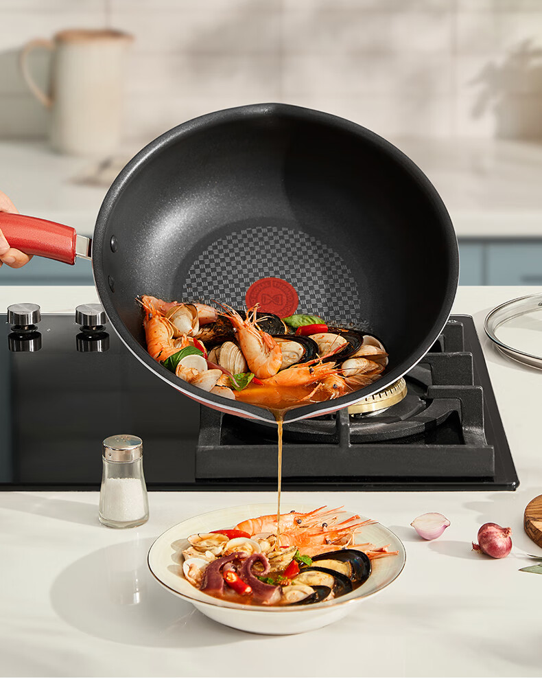 

Сковорода-вок Tefal SM100044004393, Красный