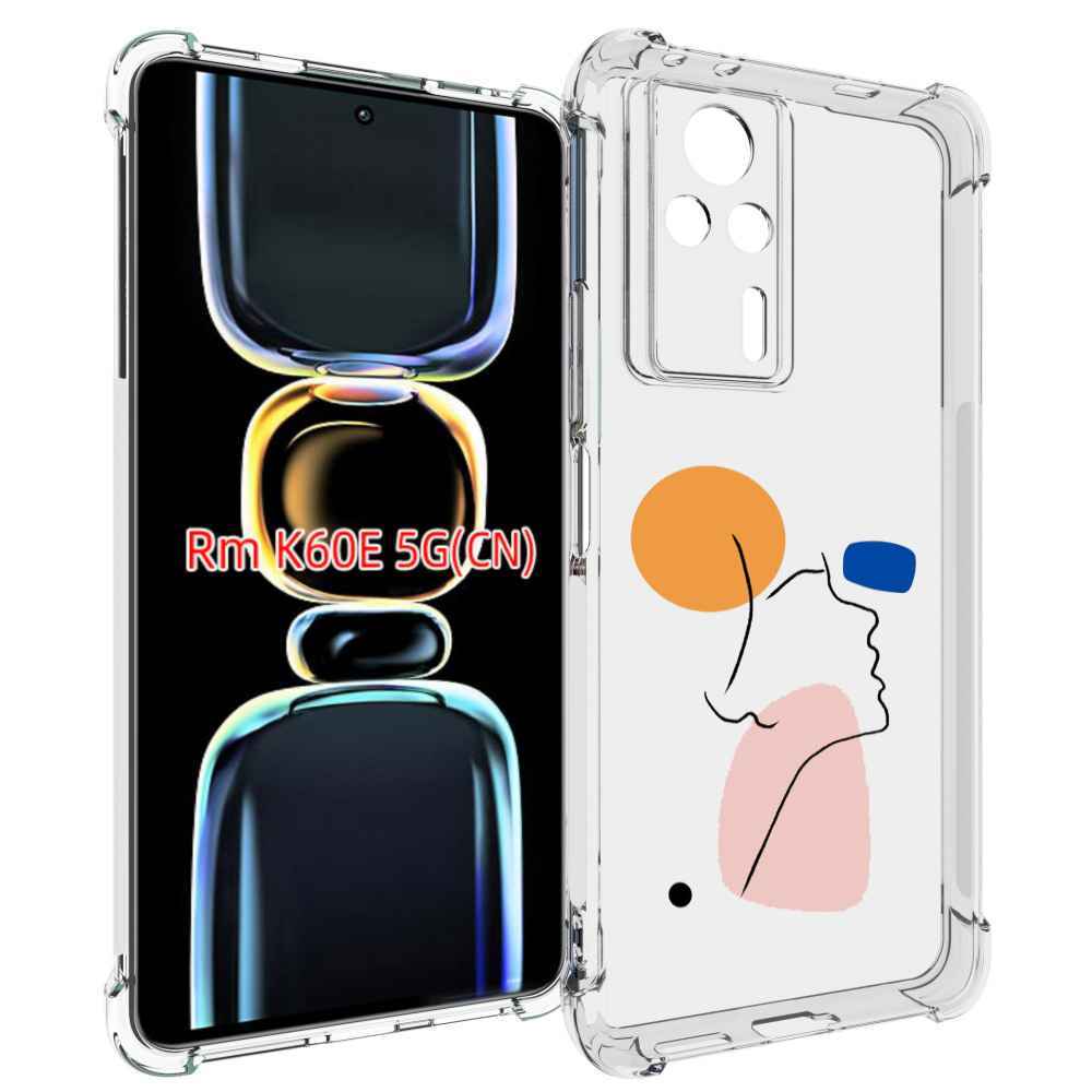 

Чехол MyPads абстракция девушки женский для Xiaomi Redmi K60E, Tocco