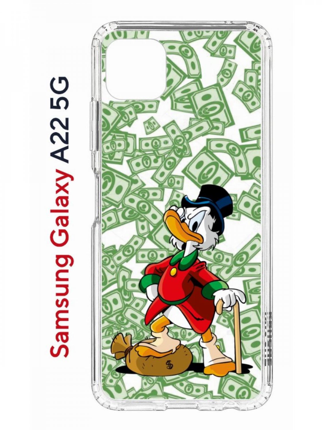 Чехол на Samsung Galaxy A22s 5G с принтом Kruche Print MacMoney, противоударный бампер