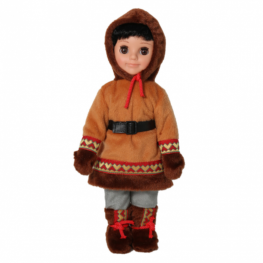 фото Кукла фабрика весна мальчик, в костюме народов севера, 30 см в3920