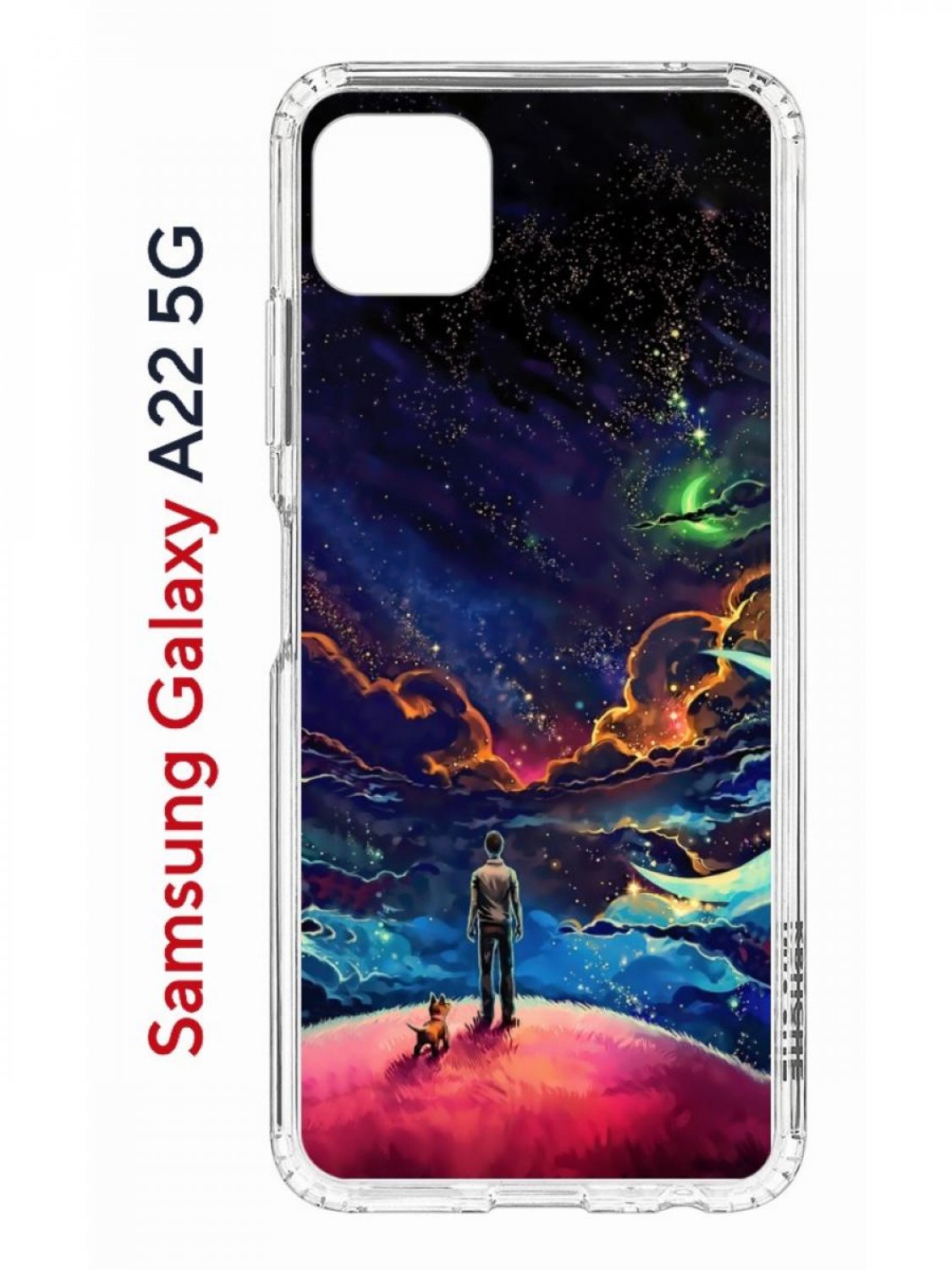 

Чехол на Samsung A22s 5G с принтом Kruche Print Маленький принц, противоударный бампер, Прозрачный;синий;красный;фиолетовый, Самсунг Галакси А22с 5джи