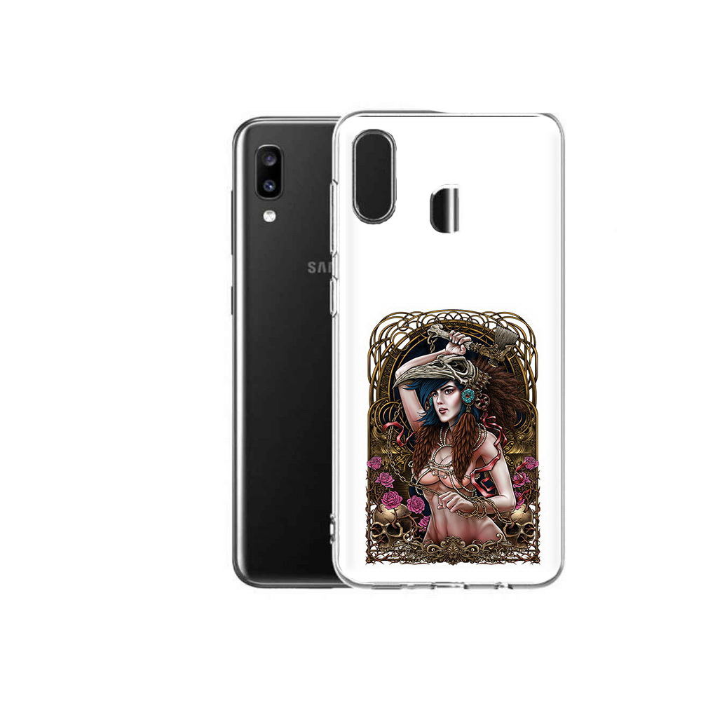 

Чехол MyPads Tocco для Samsung Galaxy A20 красивая девушка рисунок, Прозрачный, Tocco