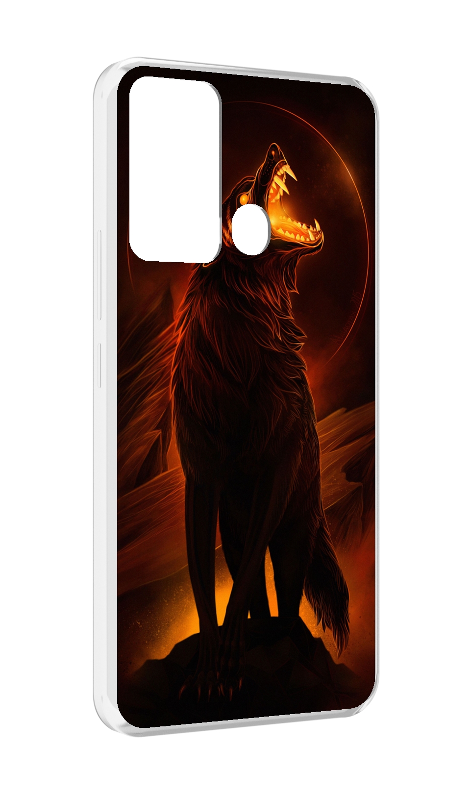 

Чехол MyPads волчара с огнем внутри для Infinix Hot 12i, Прозрачный, Tocco