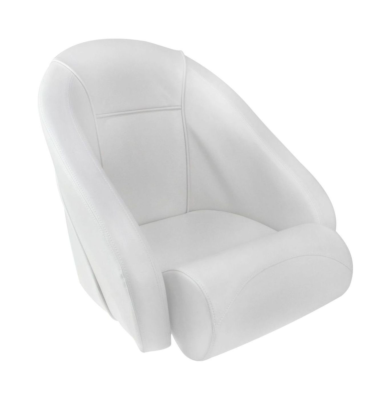 Кресло ROMEO мягкое, подставка, обивка белый винил, Springfield, 00017492