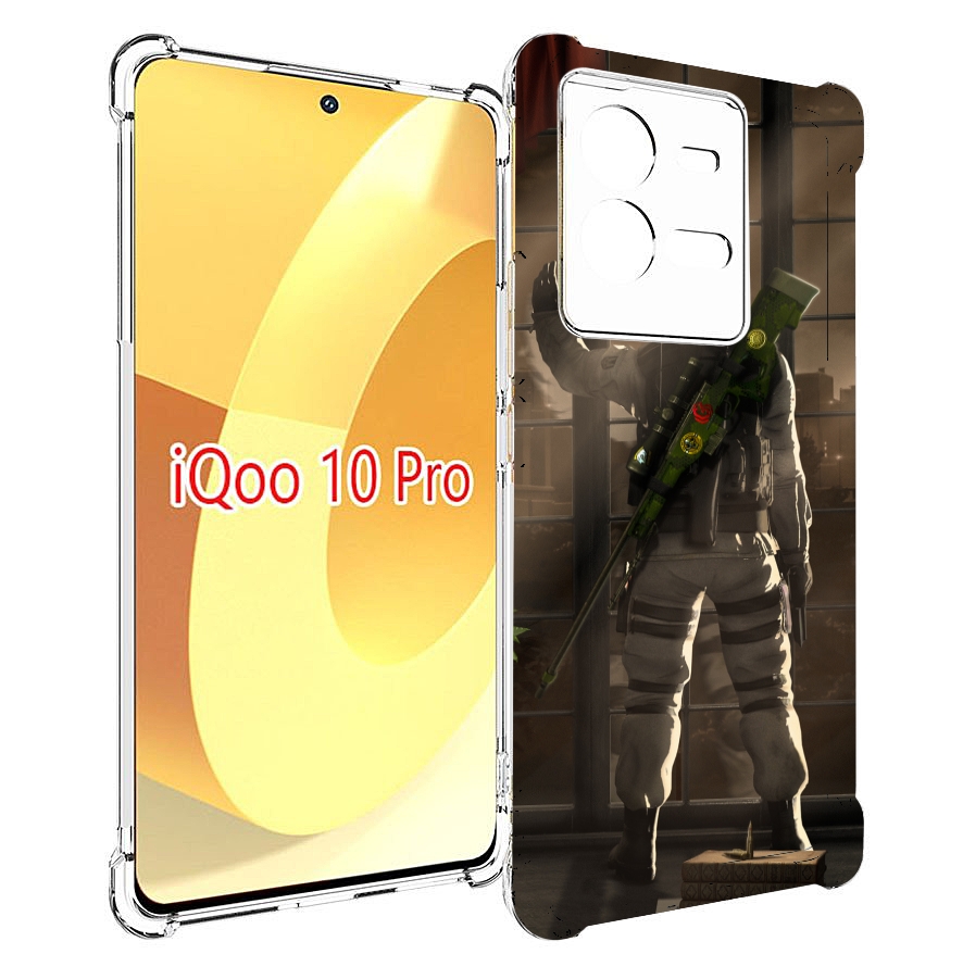 

Чехол MyPads Контр-Страйк-в-дыму для Vivo iQOO 10 Pro, Прозрачный, Tocco