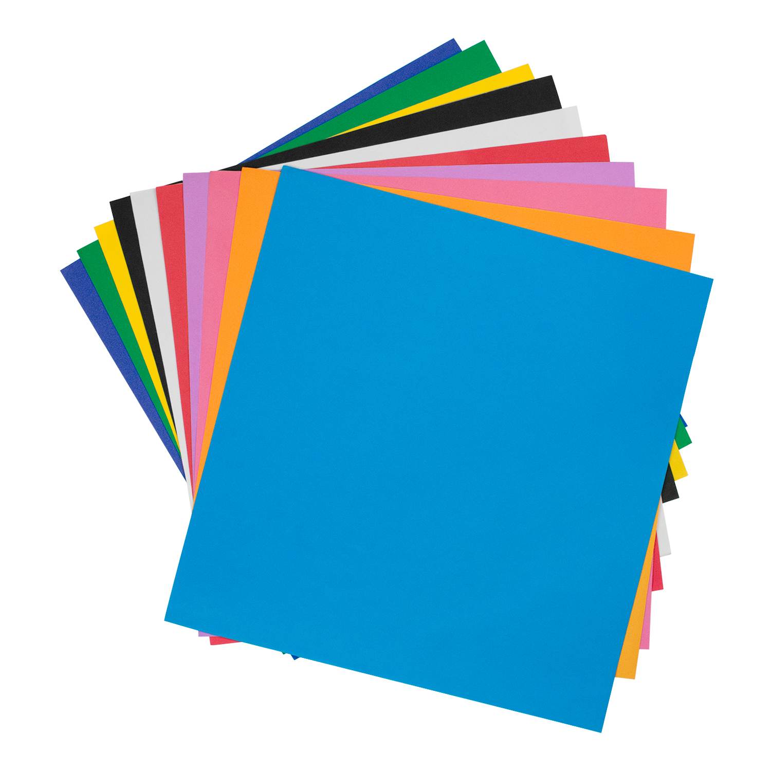 Фоамиран Дамское счастье толщина 1 мм 49х49 см 10 листов 10 цветов 427₽