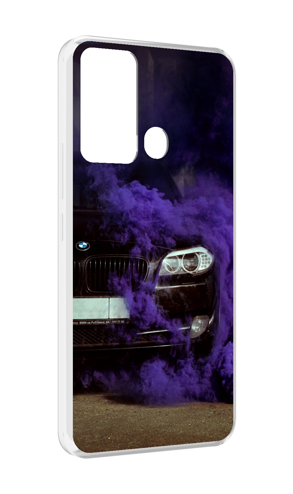 

Чехол MyPads бмв-с-фиолетовым-дымом мужской для Infinix Hot 12i, Прозрачный, Tocco