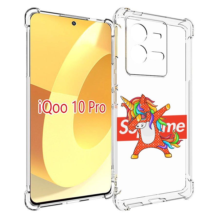 

Чехол MyPads Единорог-суприм для Vivo iQOO 10 Pro, Прозрачный, Tocco